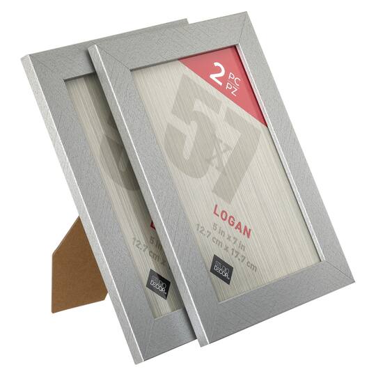 12 Packs: 2 ct. (24 total) Silver Tabletop Frames, Logan by Studio Décor®